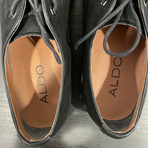 ALDO Mens Formal Shoes Black Ogeaire size 7 - Picture 9 of 11